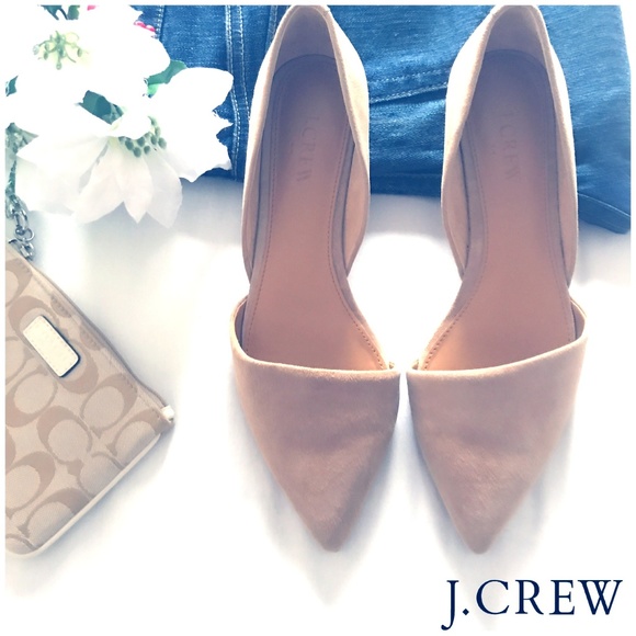 J. Crew Shoes - J Crew Suede Flats - Tan